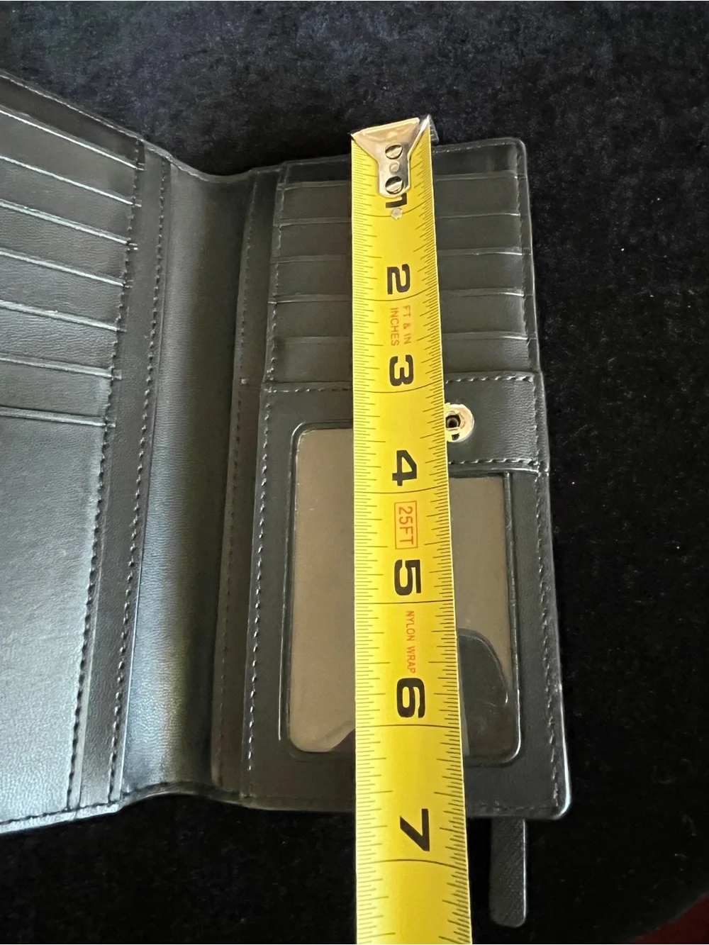 Kate Spade Cameron Street Large Slim Stacy Bifold Wallet Black